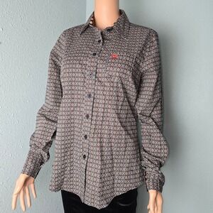 Cinch  Western Snap Shirt‎ Aztek Print Long Sleeve Performance Cotton Women's  M